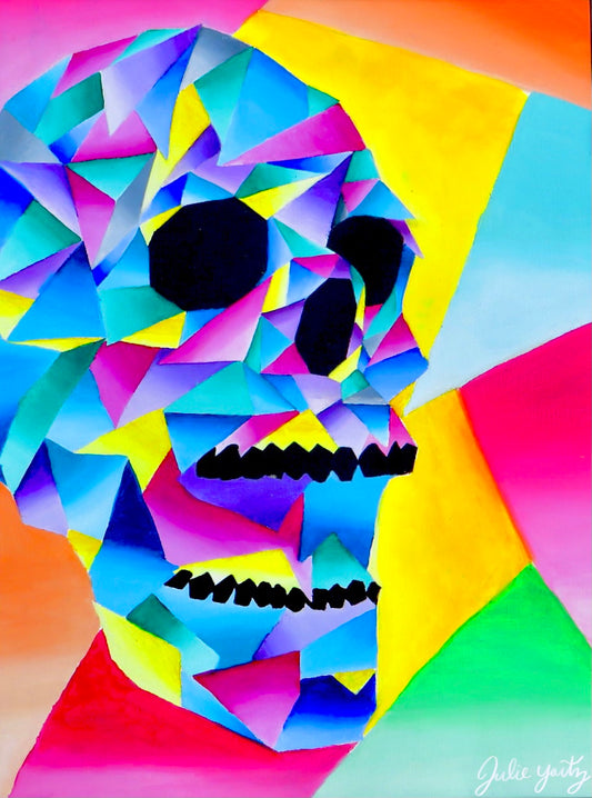 Colorful skull print