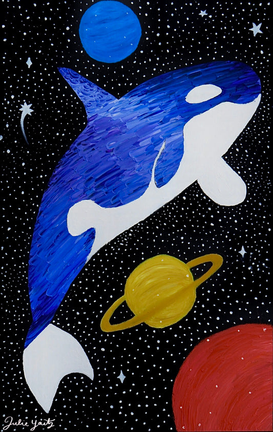 Space Whale print